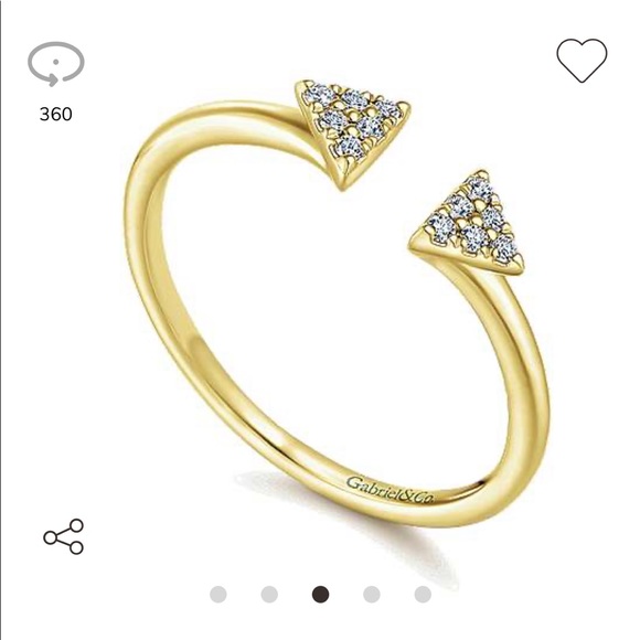 HP🎉Gabriel & Co 14k Gold & diamond ring - Picture 5 of 14